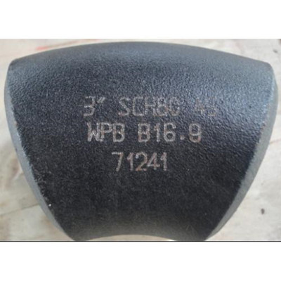 Carbon Steel 45 Degree Pipe Elbow, ANSI B16.9, Long, Short Radius